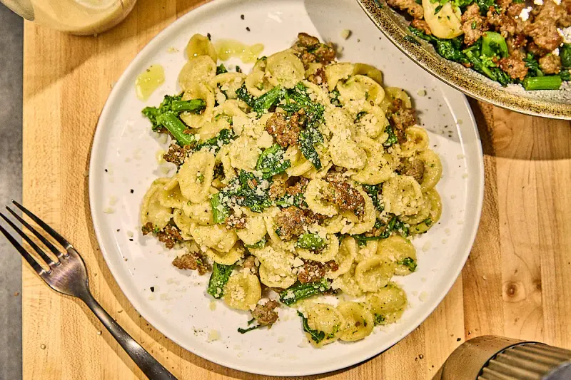 Orecchiette with Sausage and Broccoli Rabe