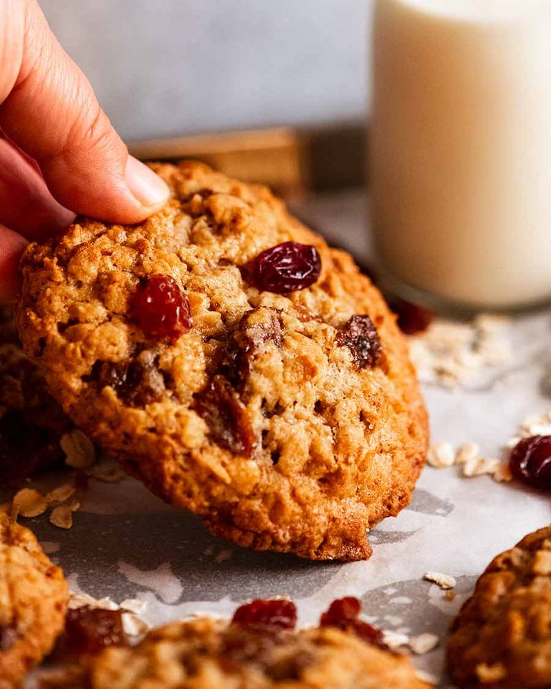 Oatmeal Raisin Cookies with Brown Sugar