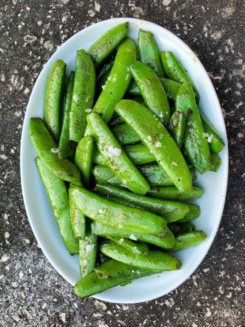 Snap Peas Straight from the Bag