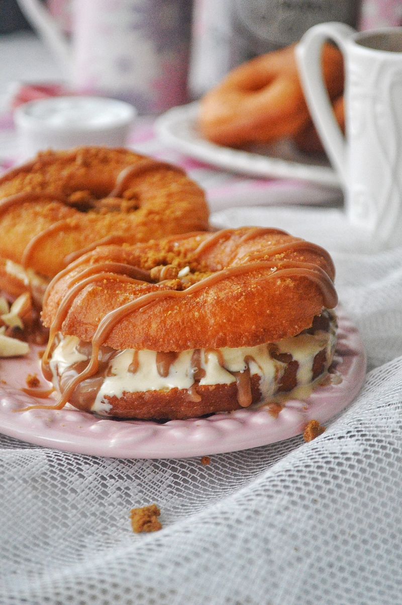 Bacon Maple Donut Ice Cream Sandwich