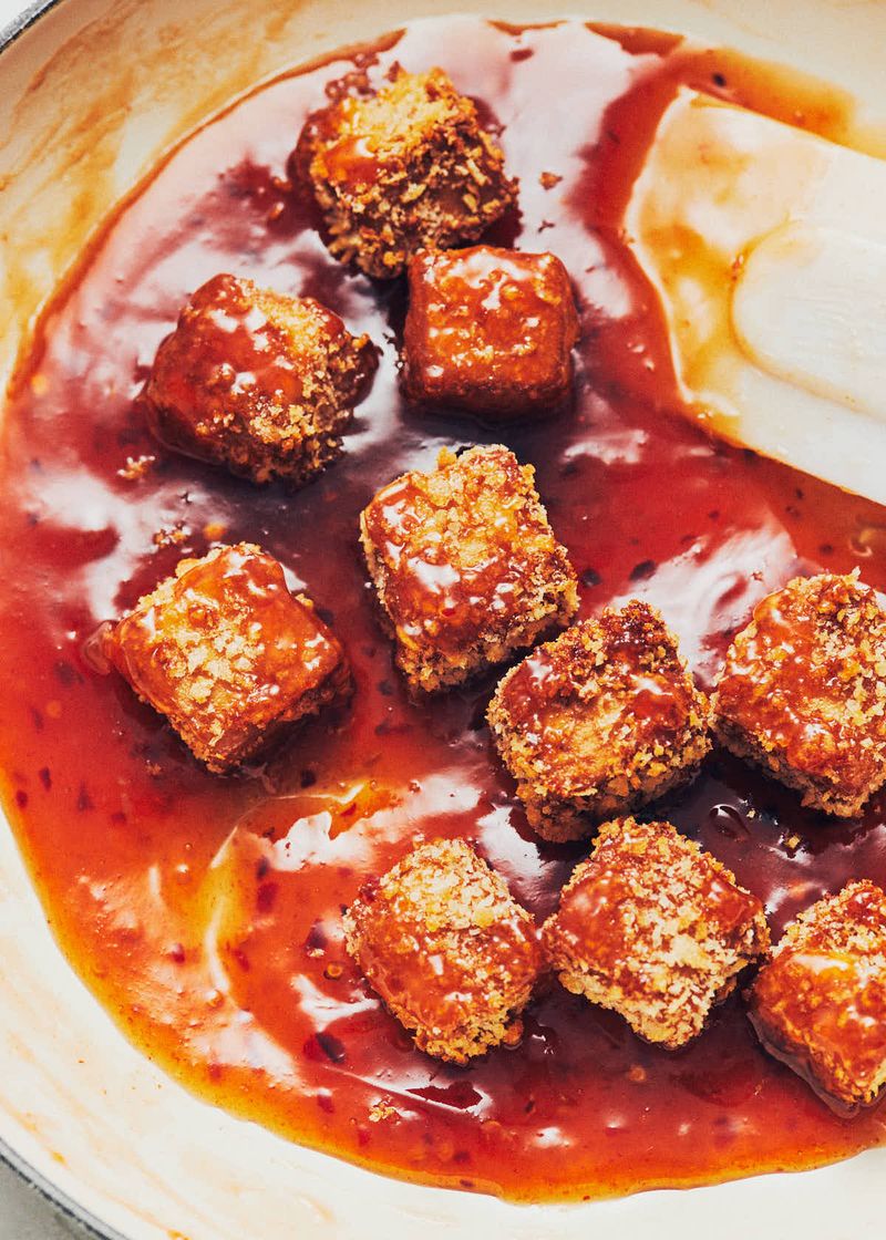Crispy Tofu in Sweet Chili Sauce