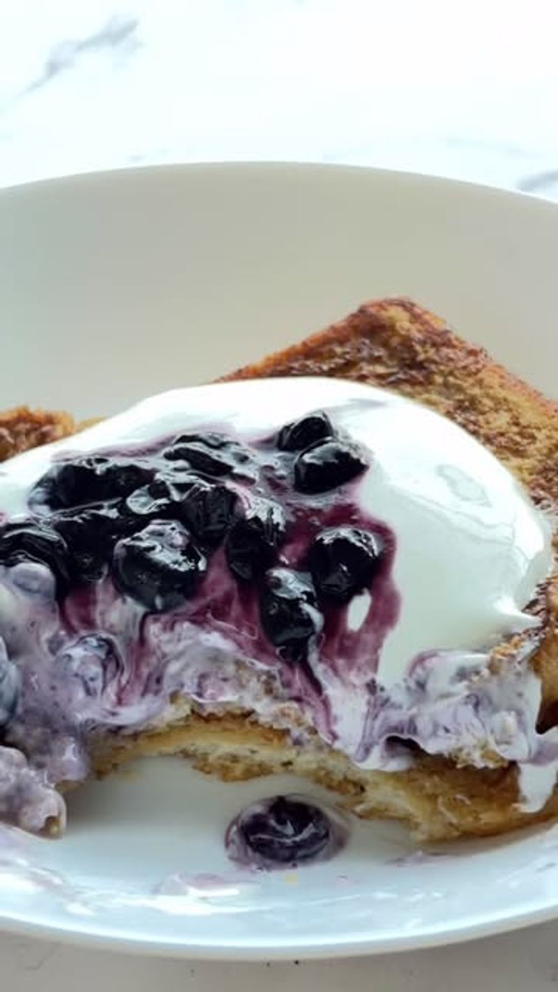 Mascarpone and Blueberry Toast