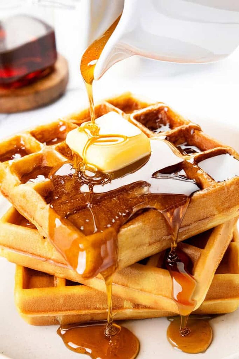 Waffles with Maple Syrup