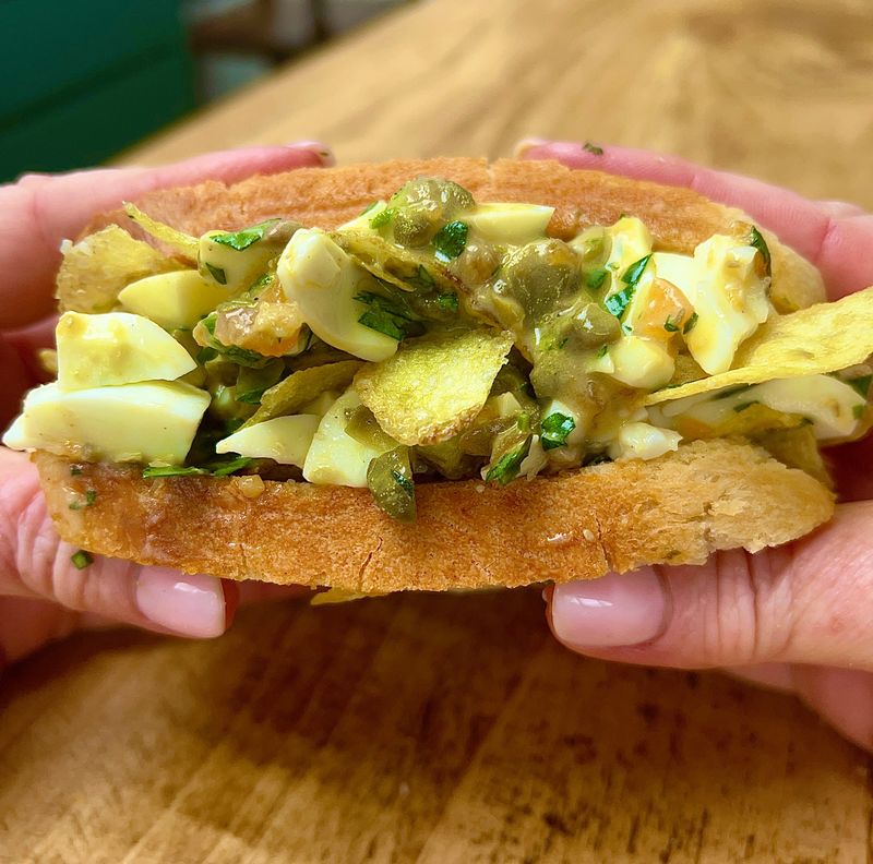 Salt and Vinegar Crisp with Egg Mayo