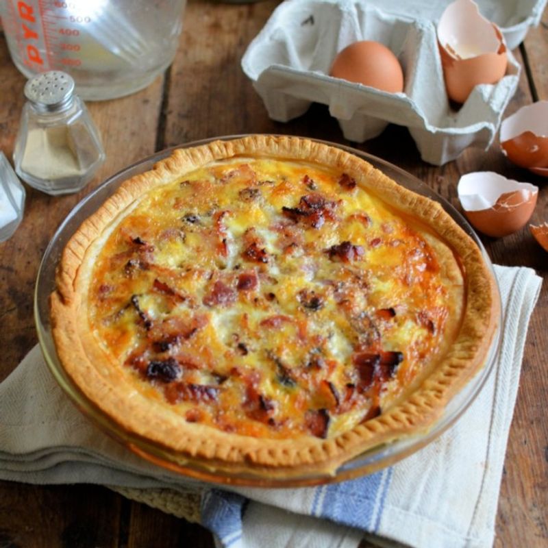 Bacon and Egg Flan