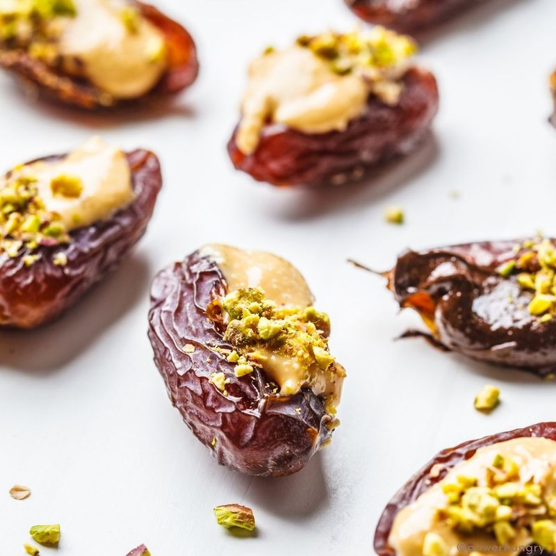Nut Butter Stuffed Dates