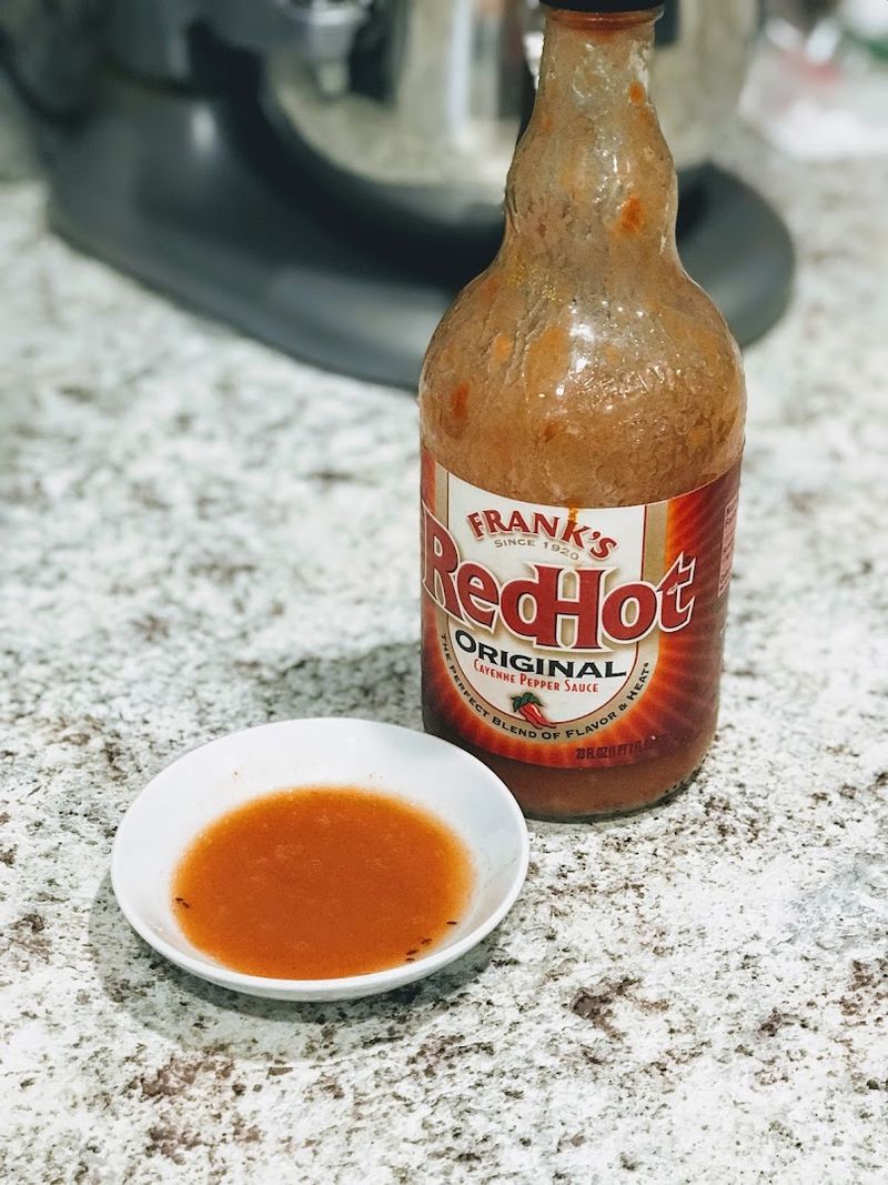 Spilled Ketchup or Barbecue Sauce