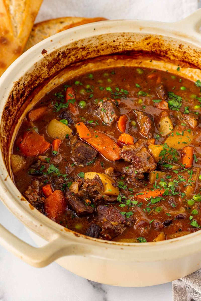 Beef Stew Cooked Low and Slow