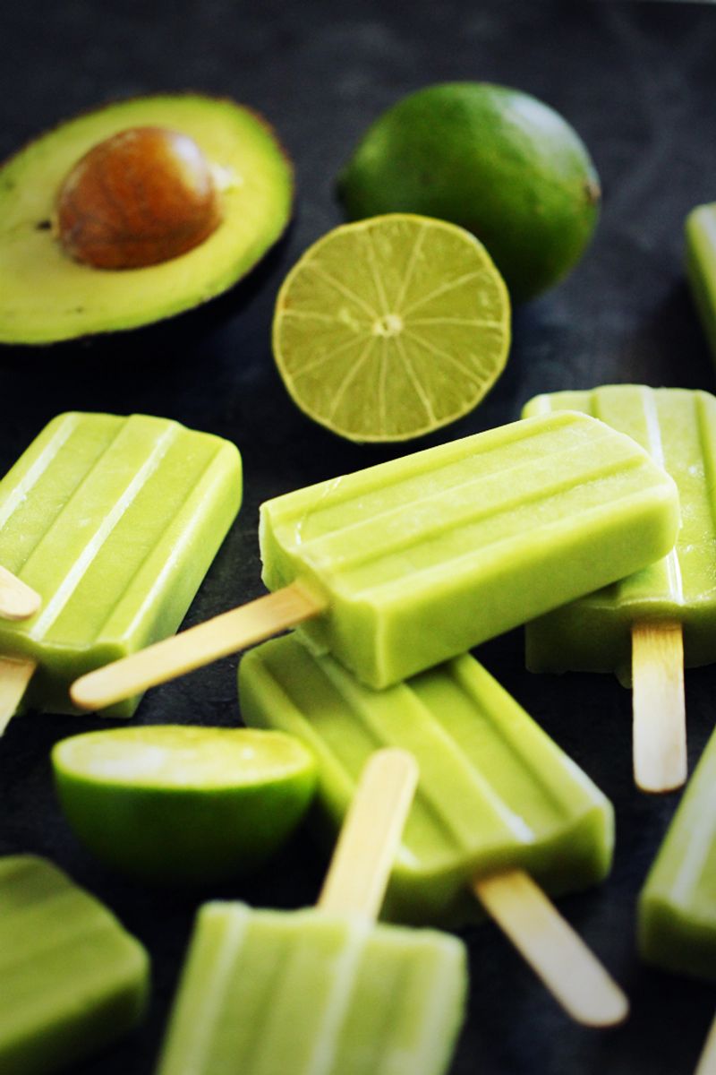 Avocado Lime Lollies