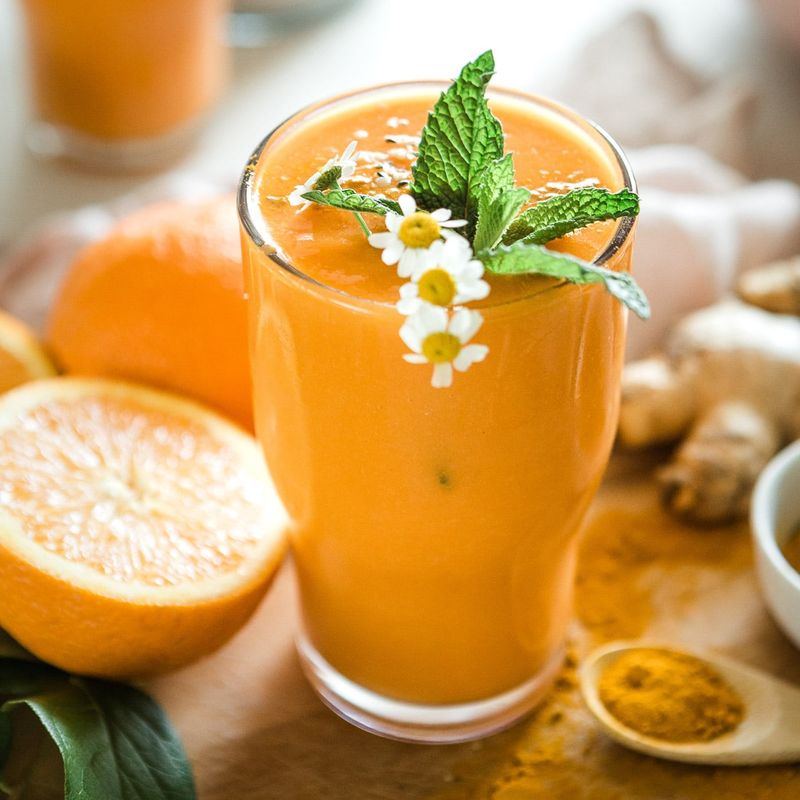 Orange Carrot Turmeric Smoothie
