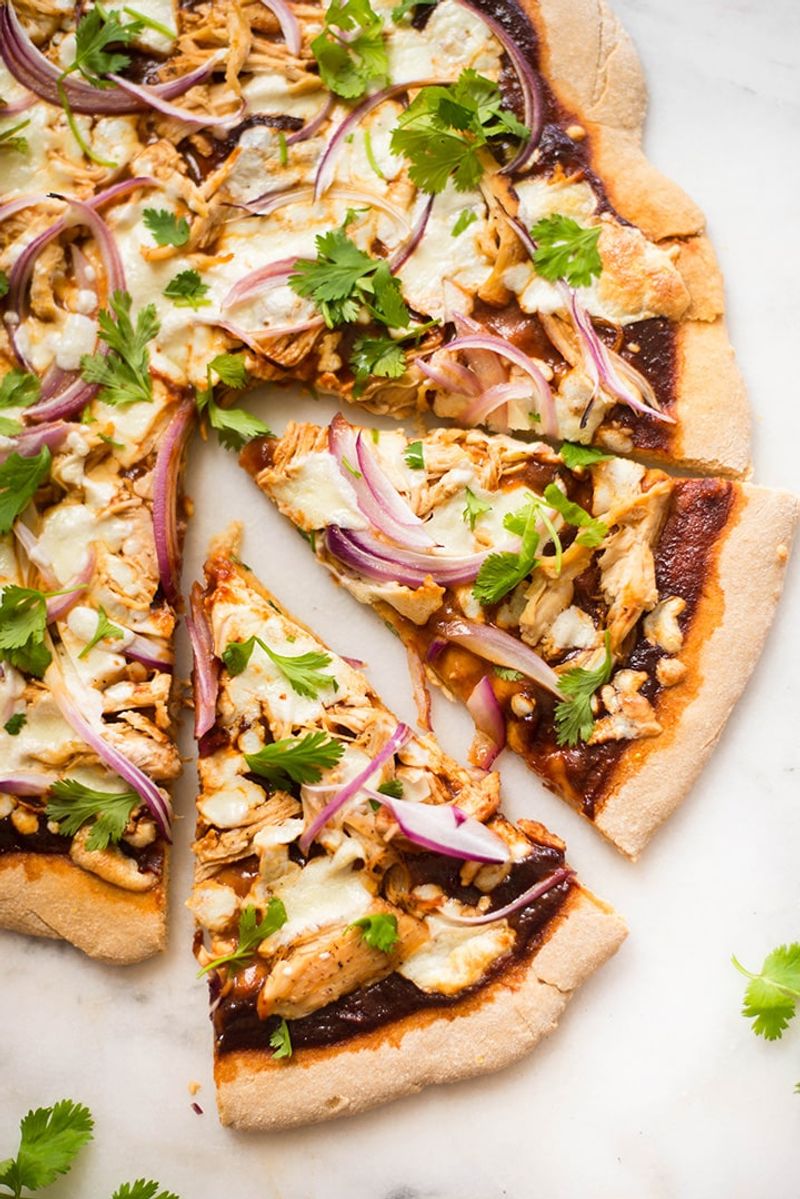 Homemade BBQ Chicken Pizza