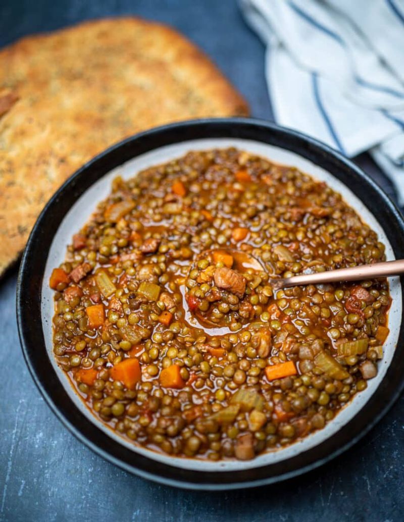 Italian Lentil Soup with Pancetta