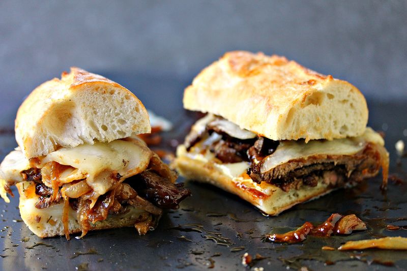Steak and Caramelized Onion Panini