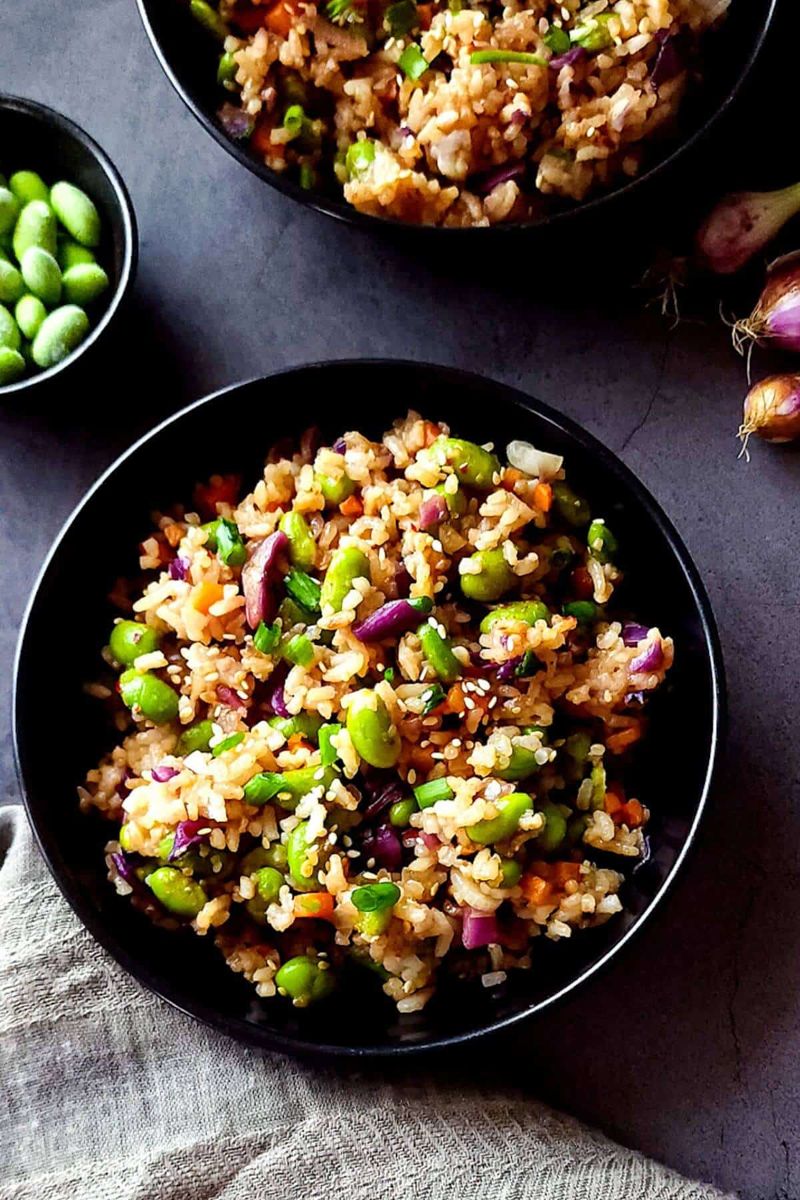 Edamame and Brown Rice Wrap