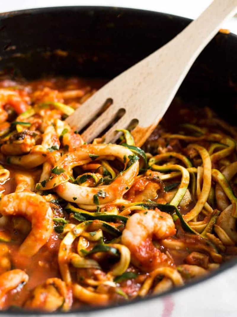 Zucchini Noodles with Marinara
