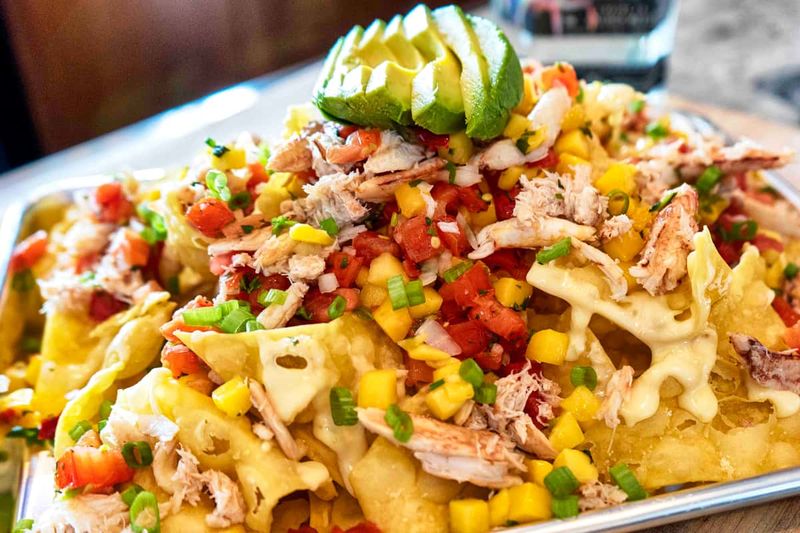 Seafood Nachos with Shrimp and Crab
