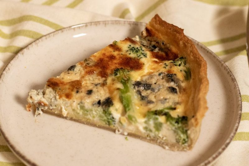Broccoli and Stilton Quiche