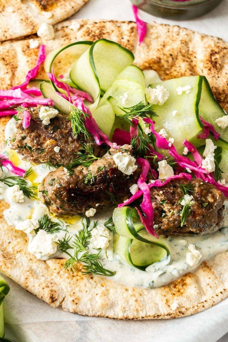 British-Style Lamb Kofta Wraps