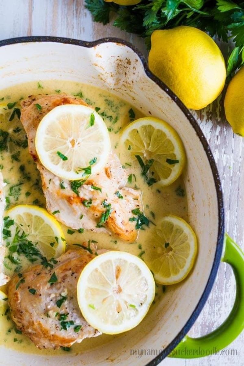 One-Pan Creamy Lemon Herb Chicken