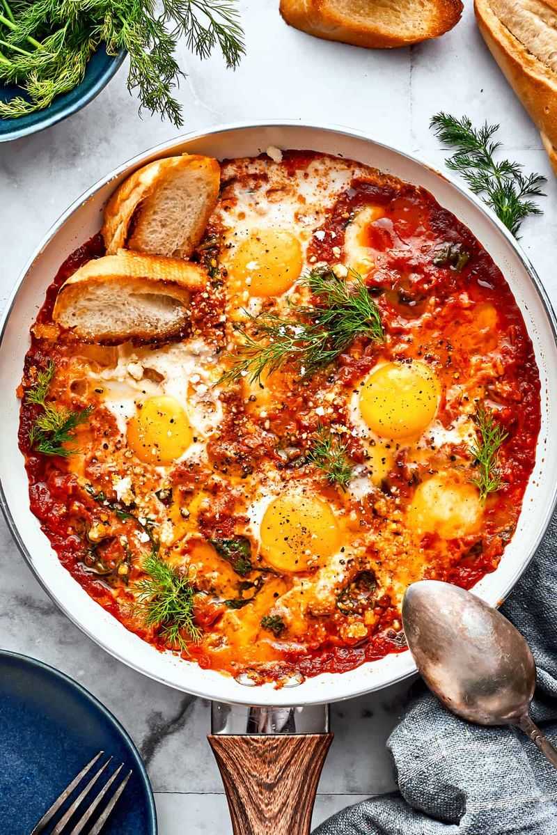 Baked Eggs in Tomato Sauce