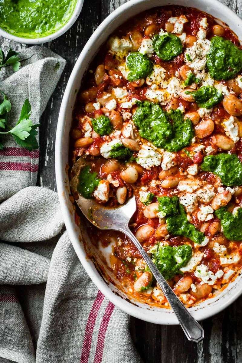 Butter Bean and Tomato Bake