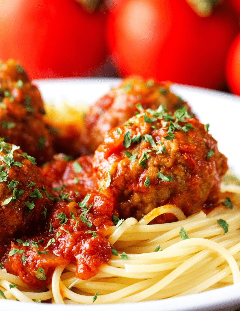Turkey Meatball Marinara Pasta