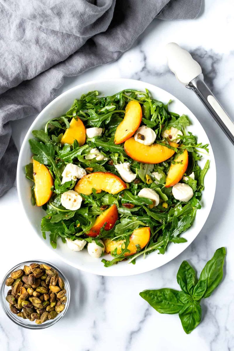 Peach and Arugula Salad