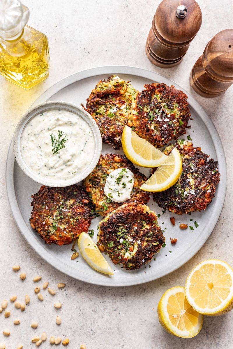 Zucchini And Parmesan Fritter Pancakes