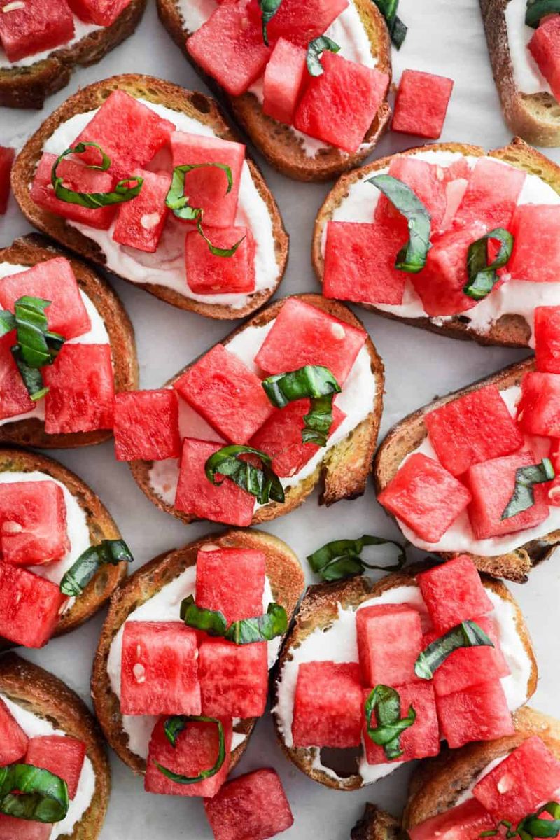 Whipped Feta and Watermelon