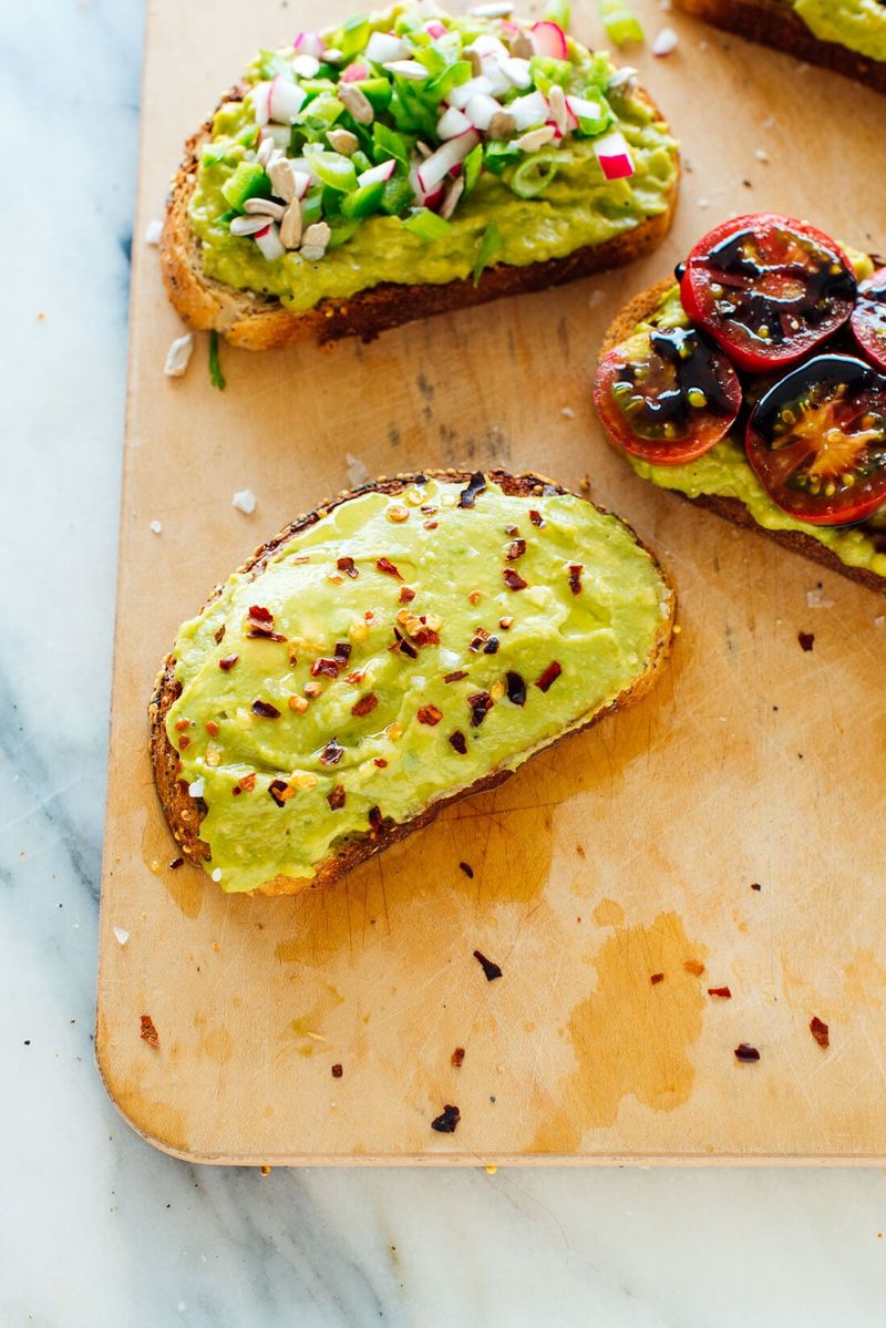 Smashed Avocado Toast With Toppings