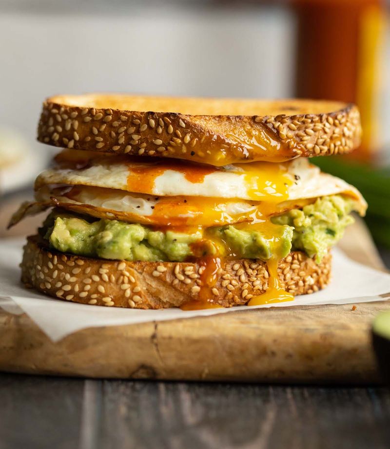 Smashed Avocado and Egg Toastie