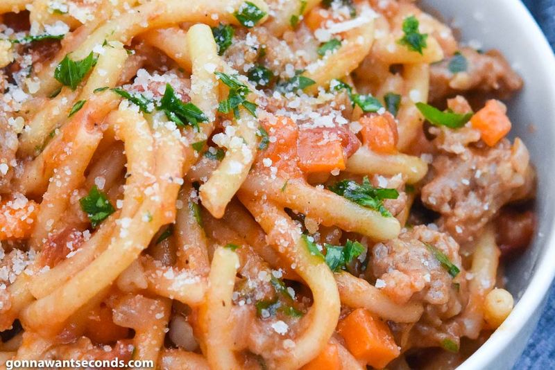 One-Pot Spaghetti Bolognese