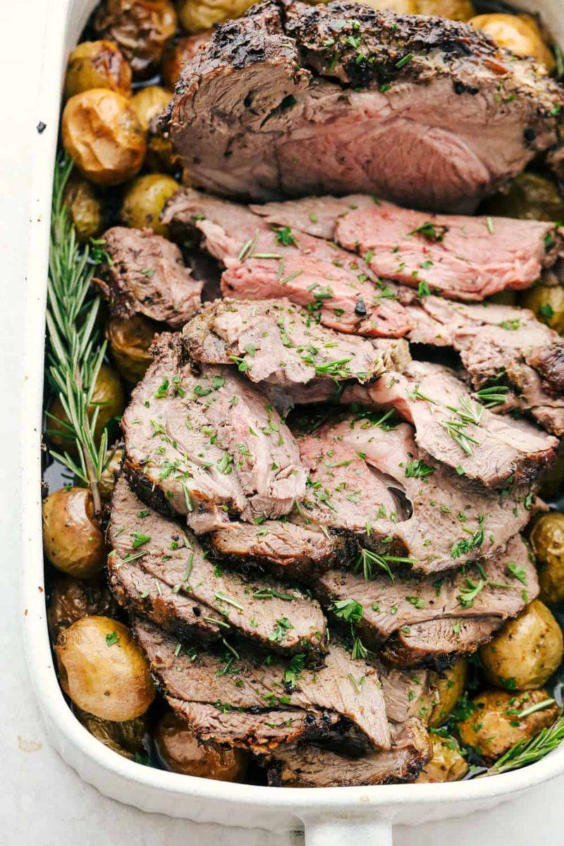 Herb-Crusted Roast Lamb