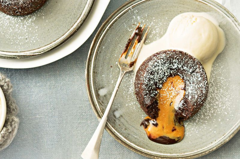 Chocolate Fondant with Salted Caramel Core