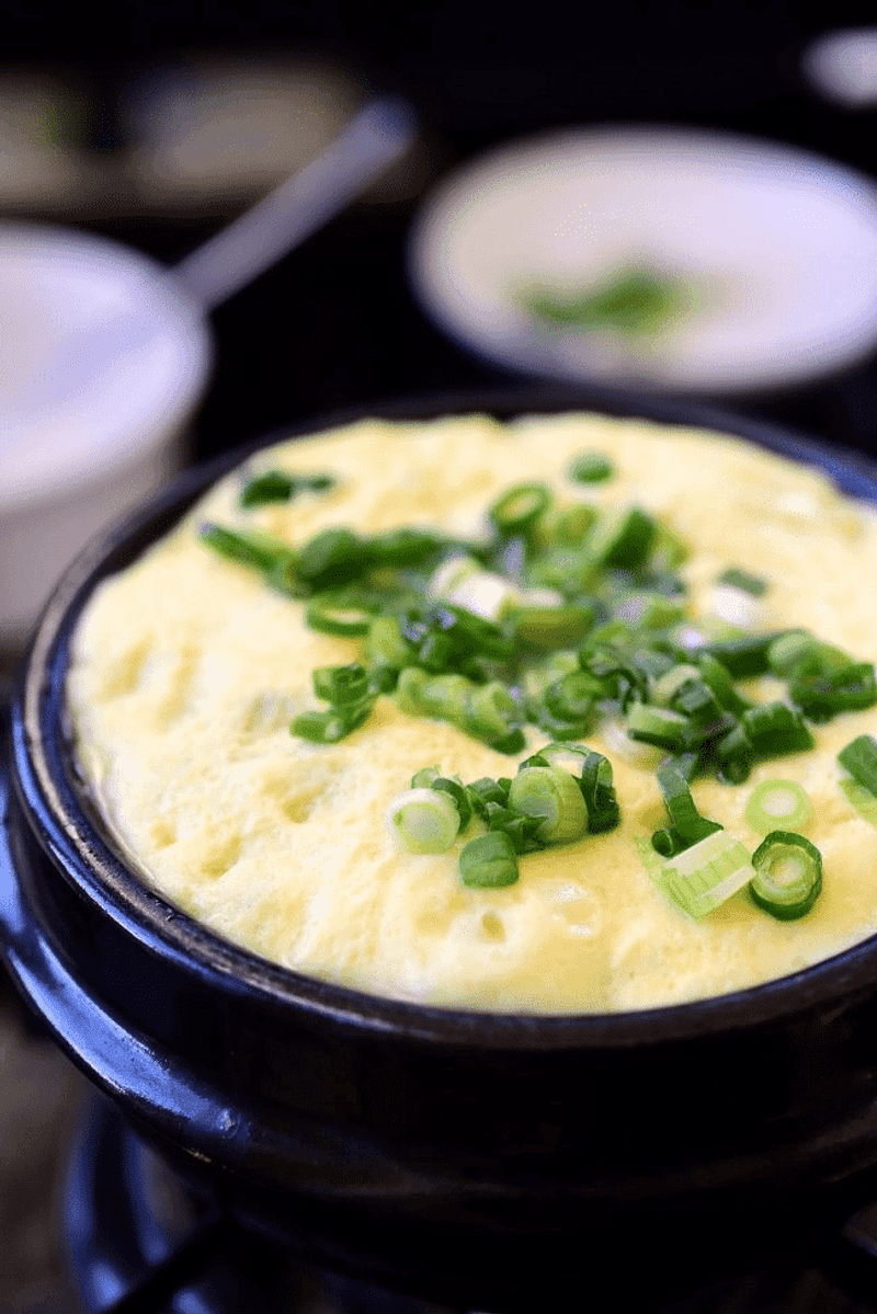 Korean Gyeran-Jjim (Steamed Egg Custard)