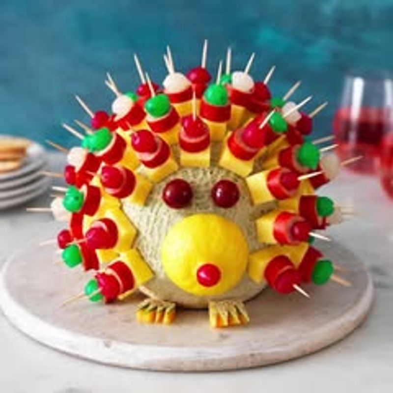 Cheese and Pineapple Hedgehog