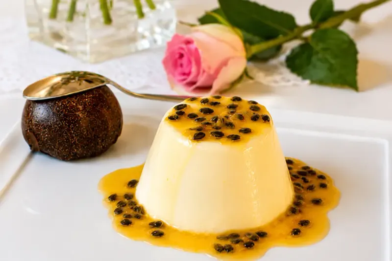Passion Fruit Panna Cotta