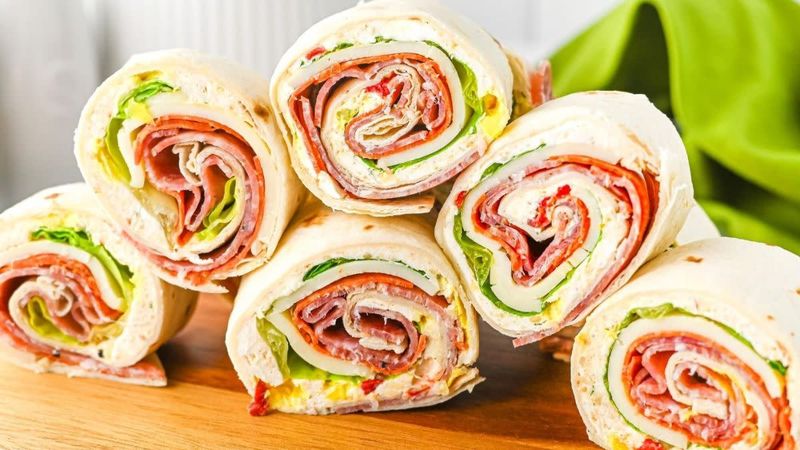 Checkered Pinwheel Sandwiches