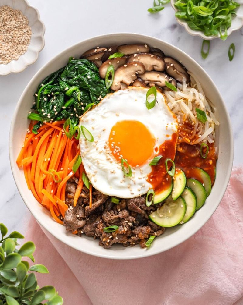 Piled Bibimbap Bowl