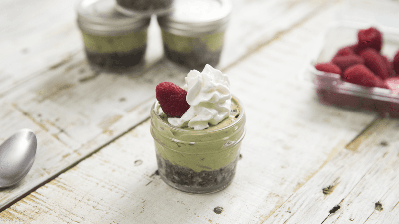 Matcha Green Tea No Bake Cheesecake Cups