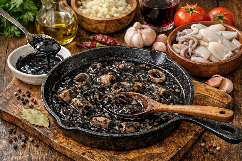 Chipirones en su Tinta (Squid in Ink Sauce)