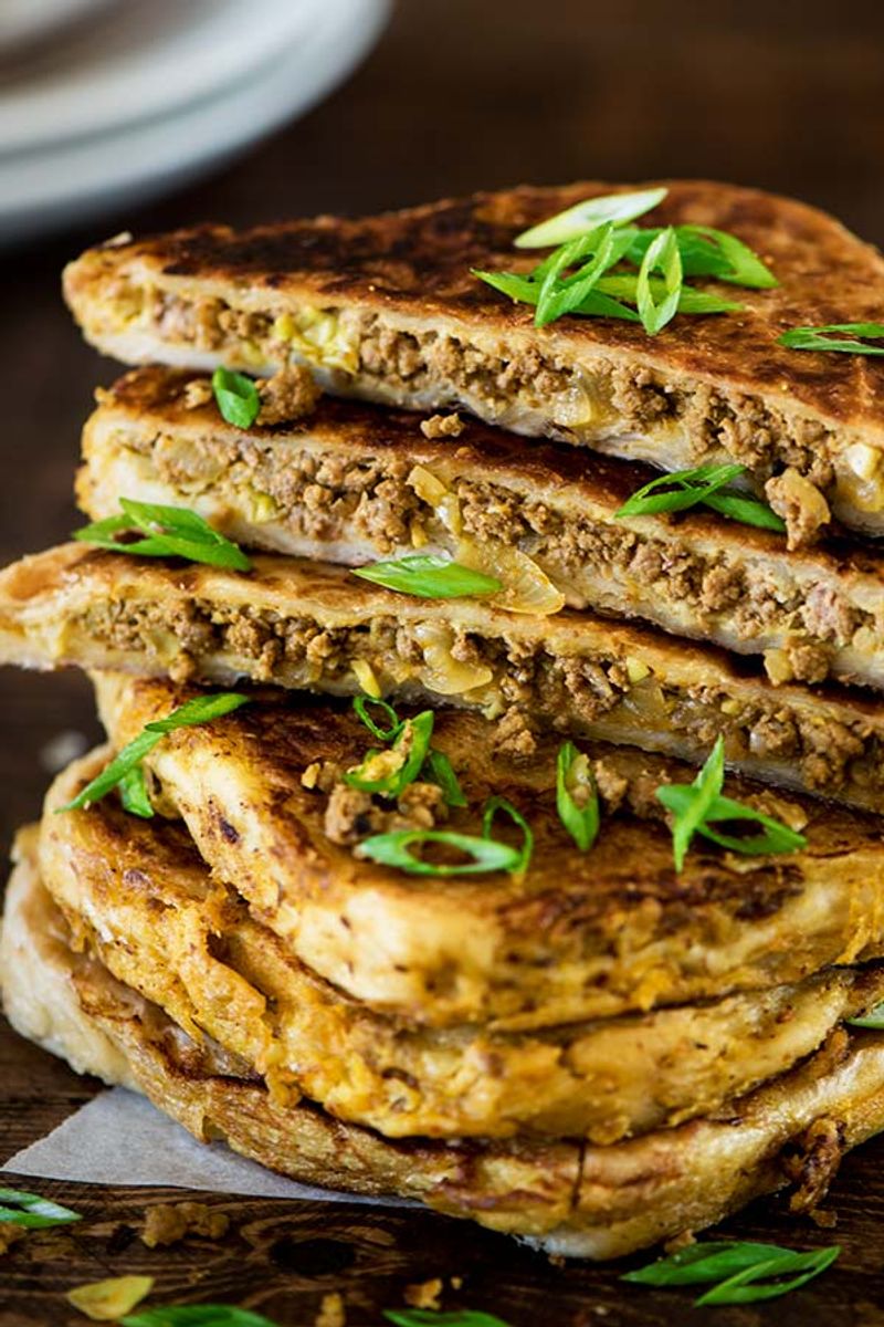 Murtabak (Stuffed Pancake Bread)
