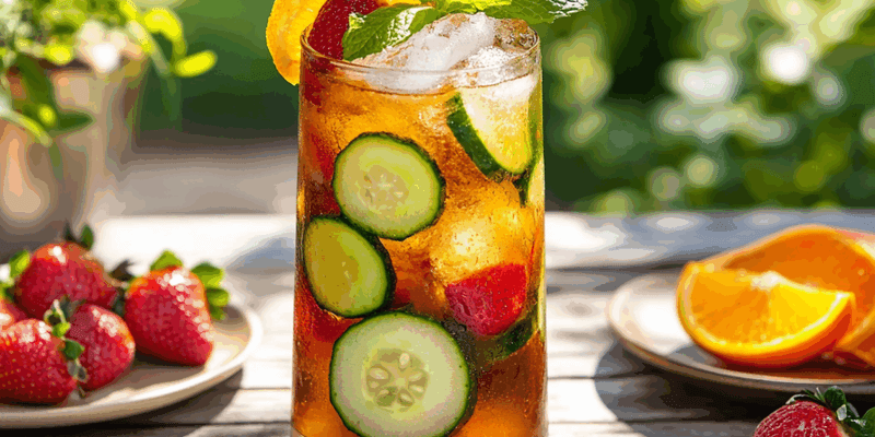 Lemonade and Pimm's