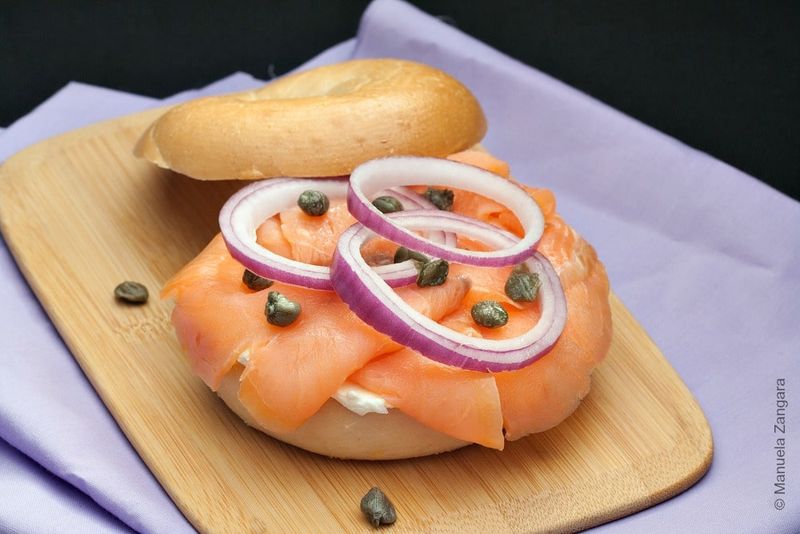 Bagel with Cream Cheese and Lox