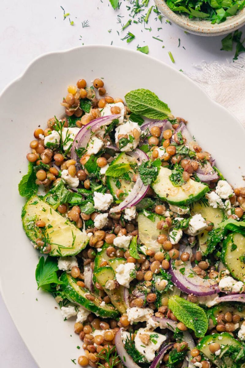 Lentil and Feta Salad with Mint
