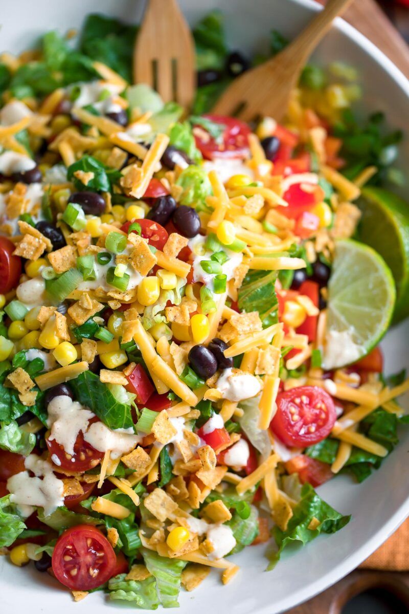 Black Bean and Corn Taco Salad