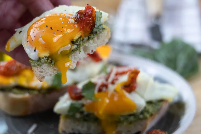 Pesto and Fried Egg