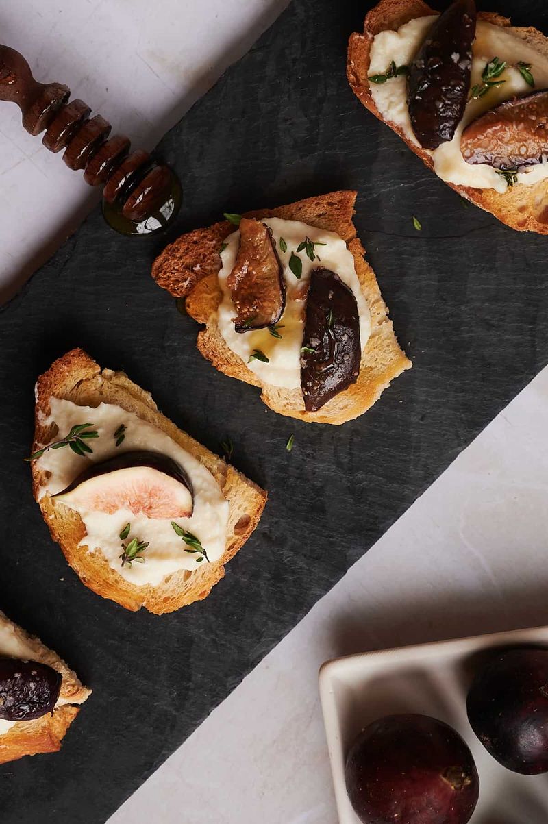 Ricotta and Fig Jam Toast