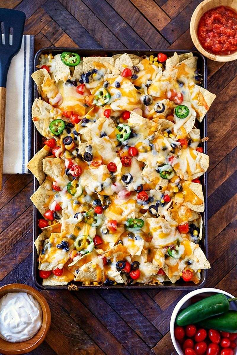 Loaded Nachos with All the Toppings