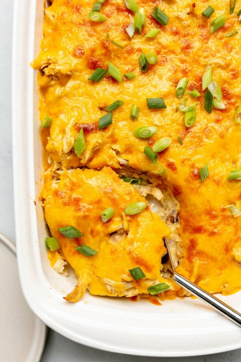 Creamy Buffalo Chicken Casserole